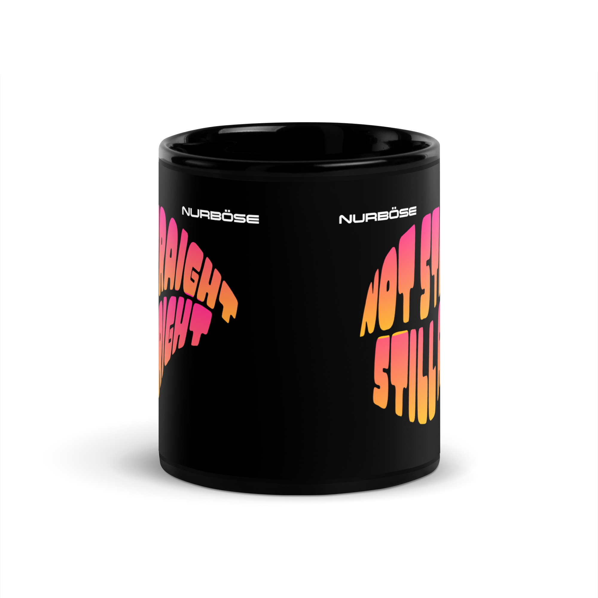 Nurböse Signature Black Glossy Mug (Edition 1) – Schwarz