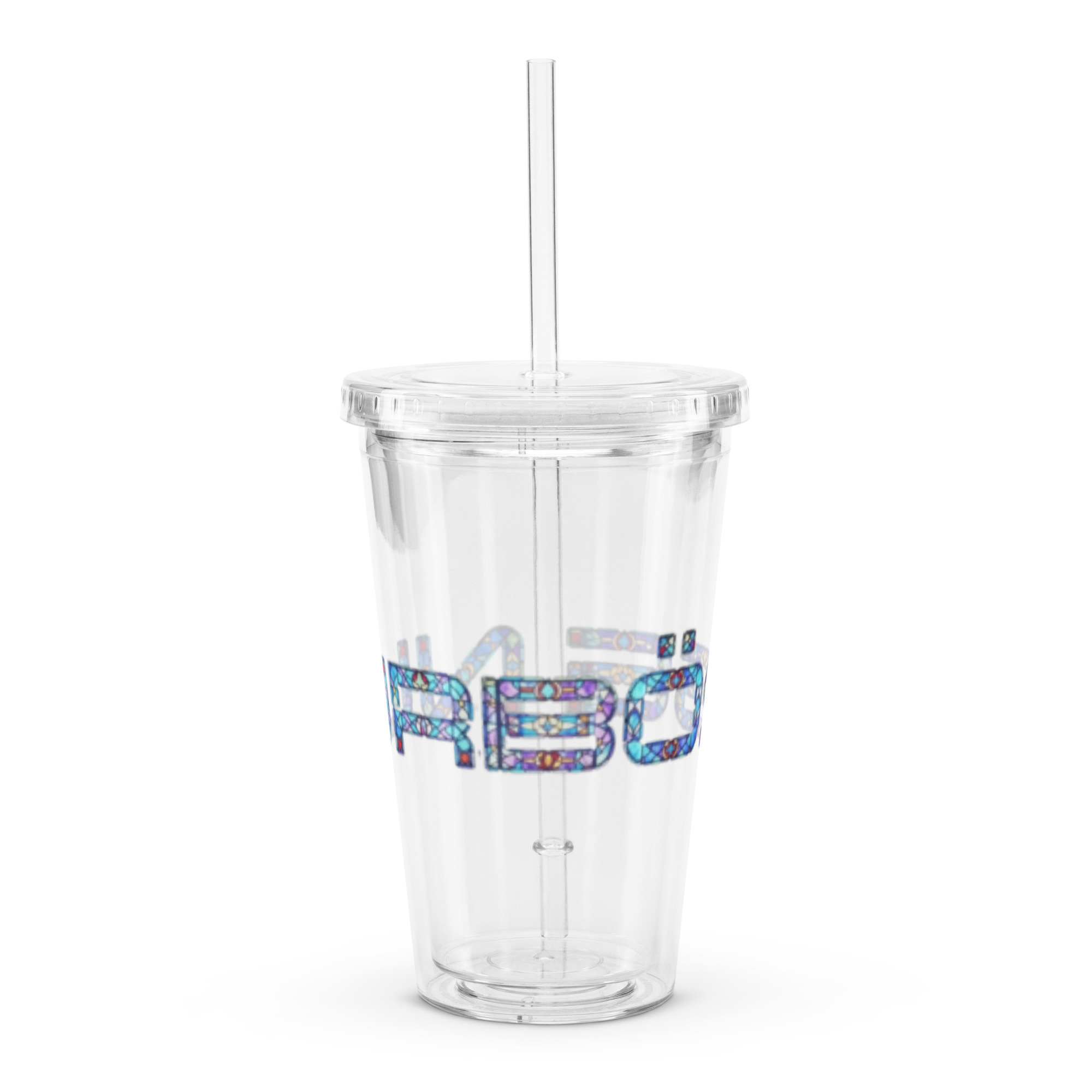 Nurböse Signature Clear Plastic Tumbler