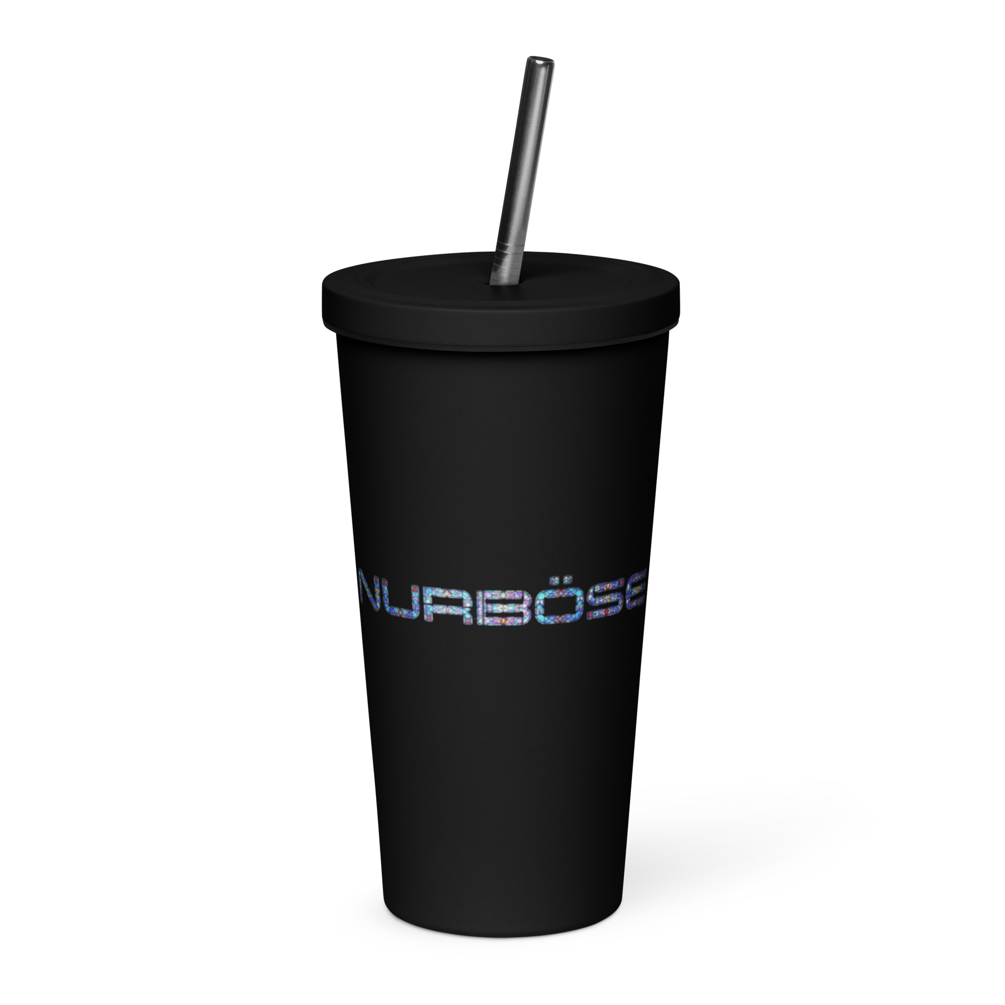 Nurböse Signature Insulated Tumbler With A Straw