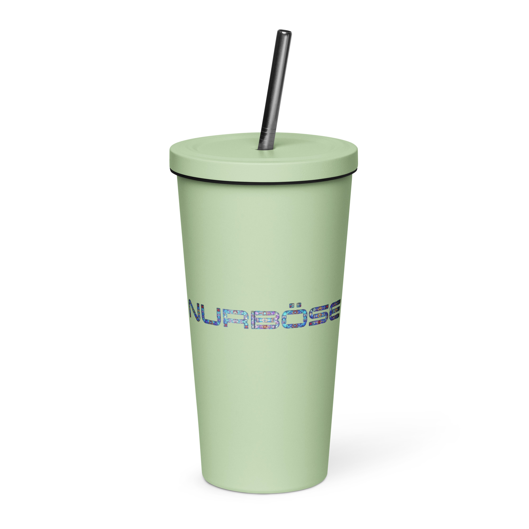 Nurböse Signature Insulated Tumbler With A Straw – Mint 20 Oz