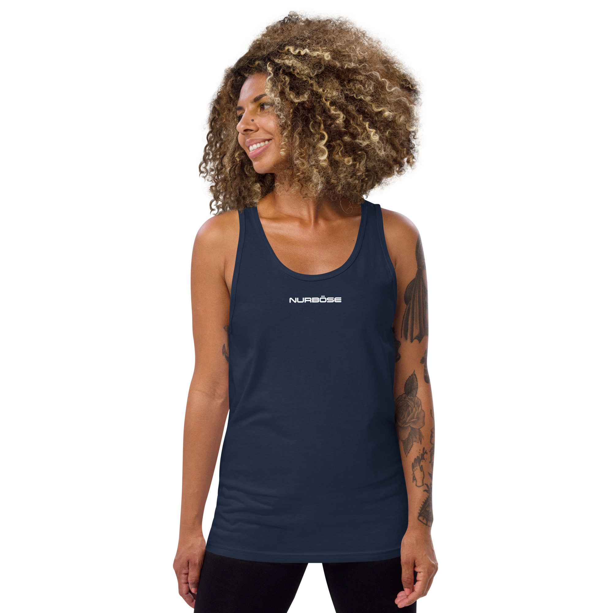 Unisex Signature Tank Top – Navy