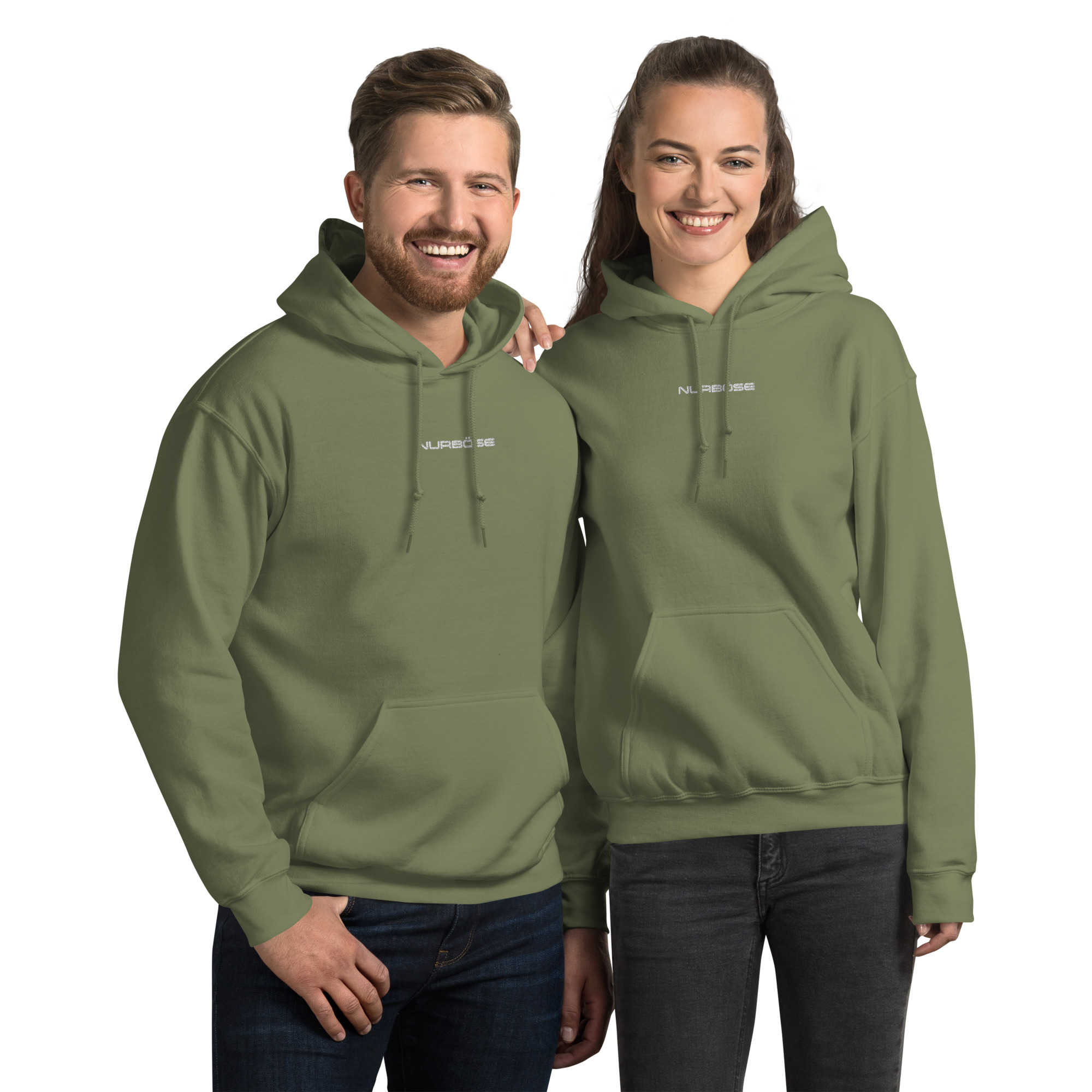 Unisex Hoodie NURBÖSE – Militärgrün