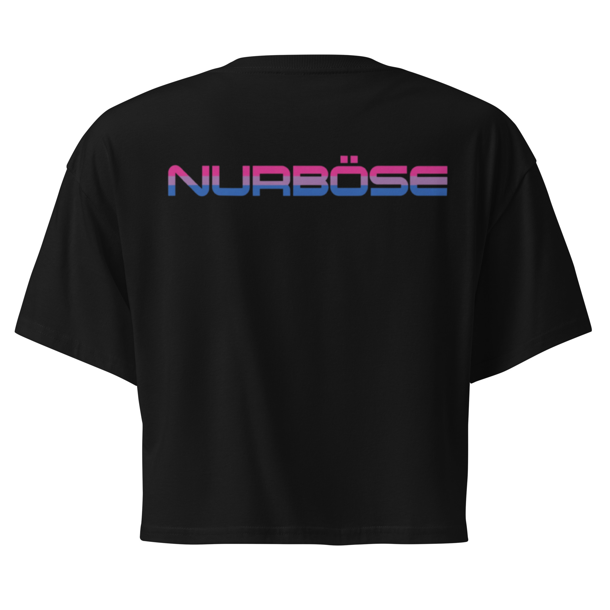 Unisex Organic Crop Top Protect the Dolls (Test) – Schwarz