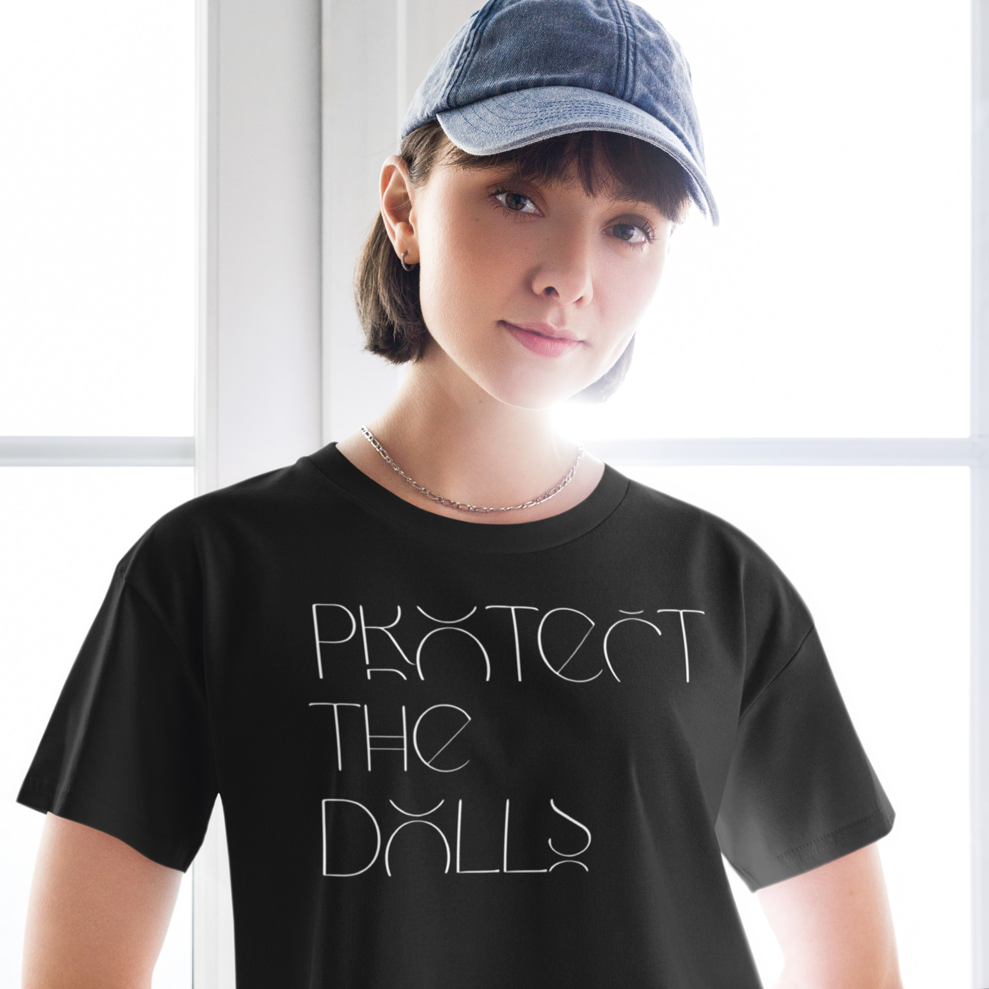 Unisex Organic Crop Top Protect the Dolls (Test)
