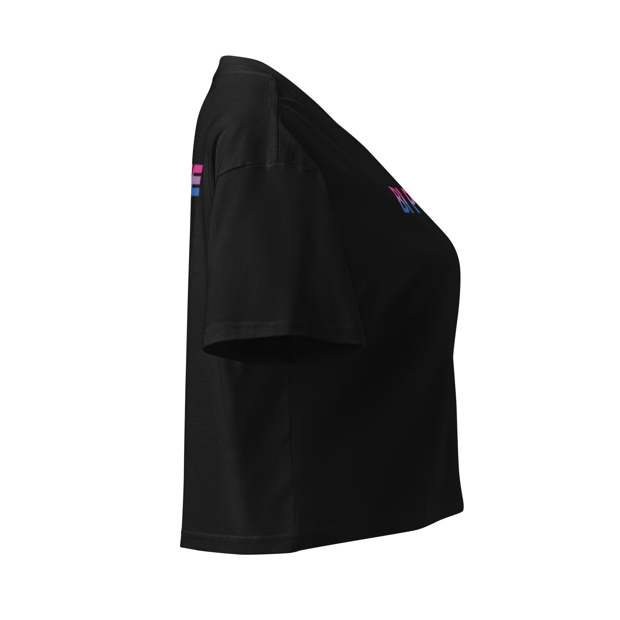 Unisex Organic Crop Top Protect the Dolls (Test) – Schwarz