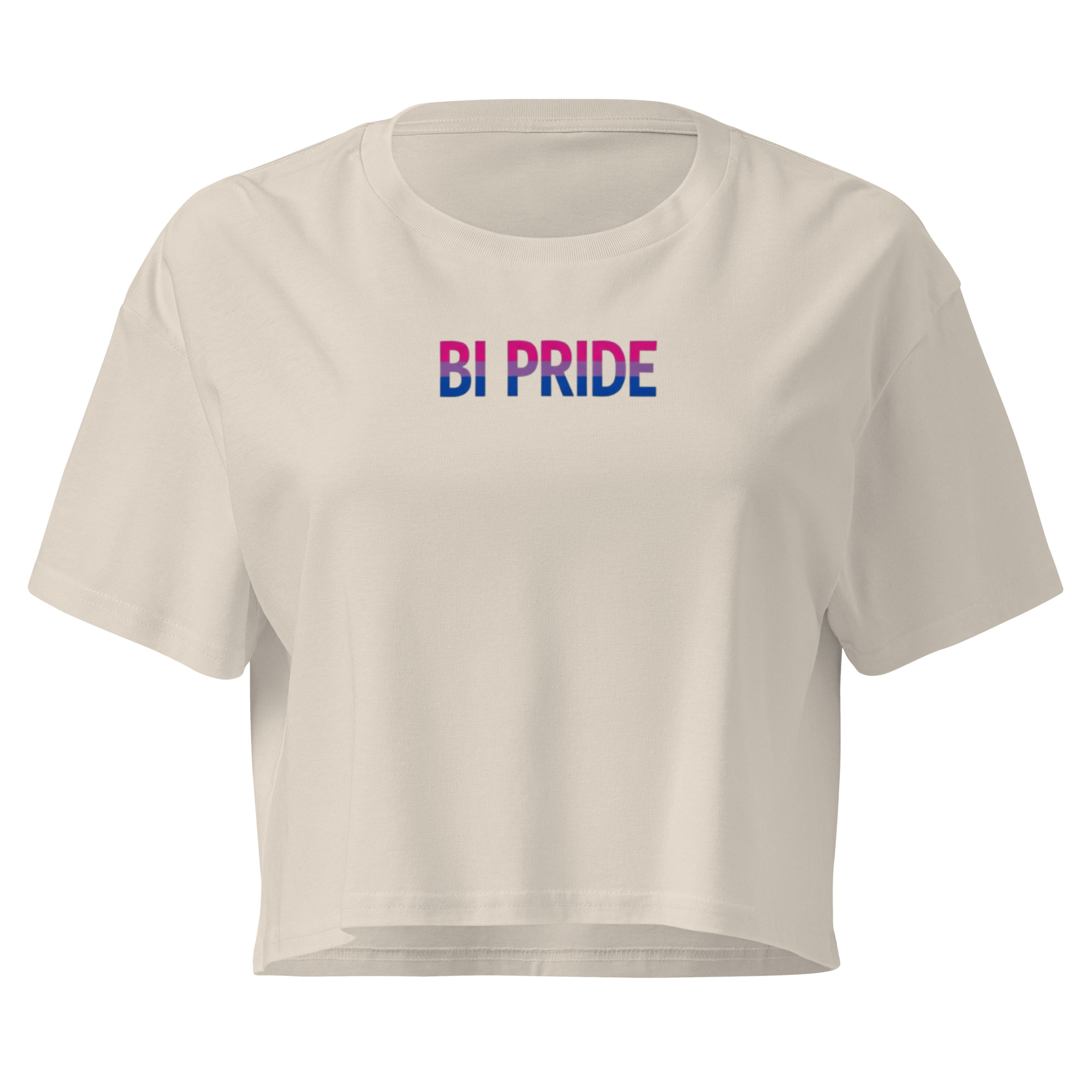 Unisex Organic Crop Top Protect the Dolls (Test) – Bone