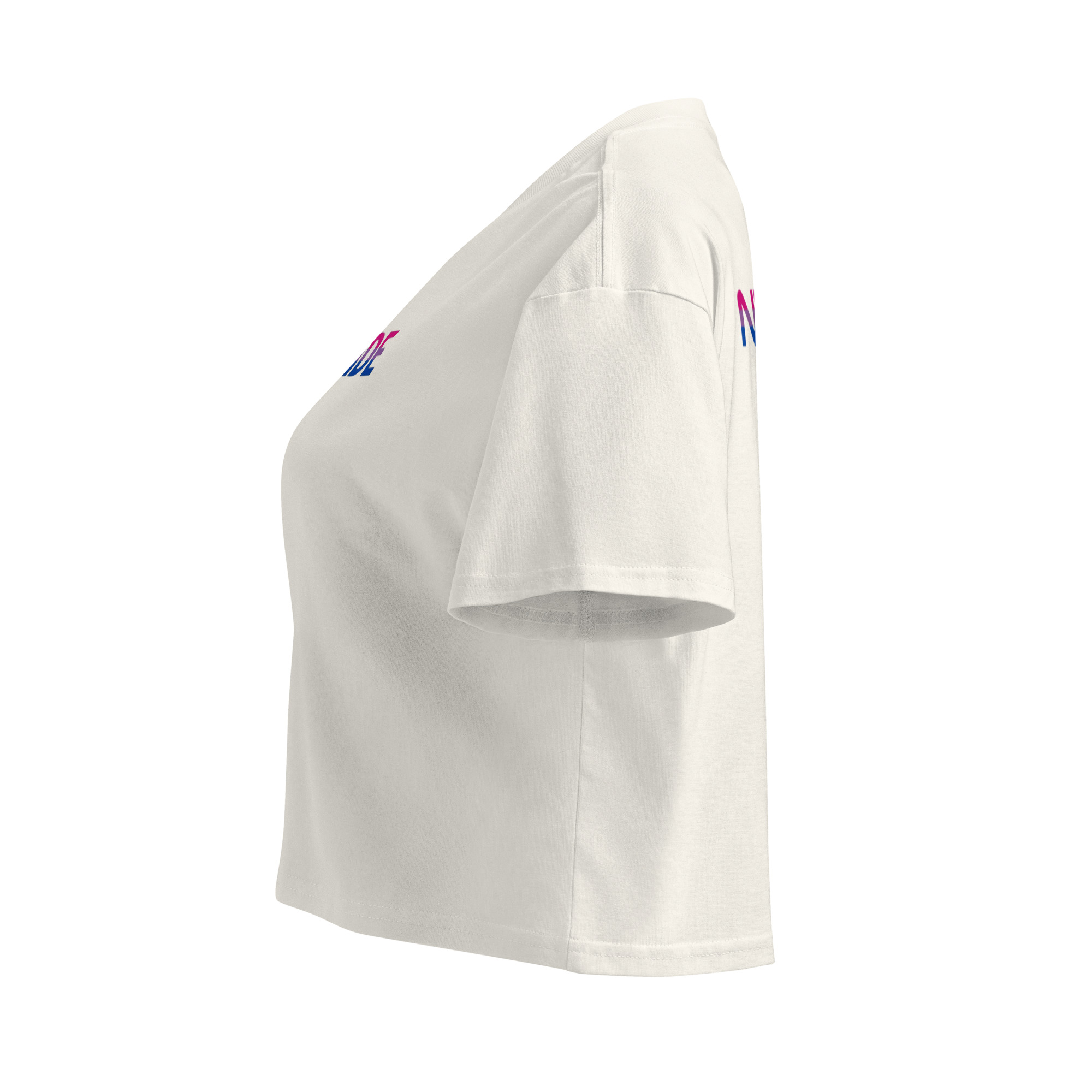 Unisex Organic Crop Top Protect the Dolls (Test) – Ecru