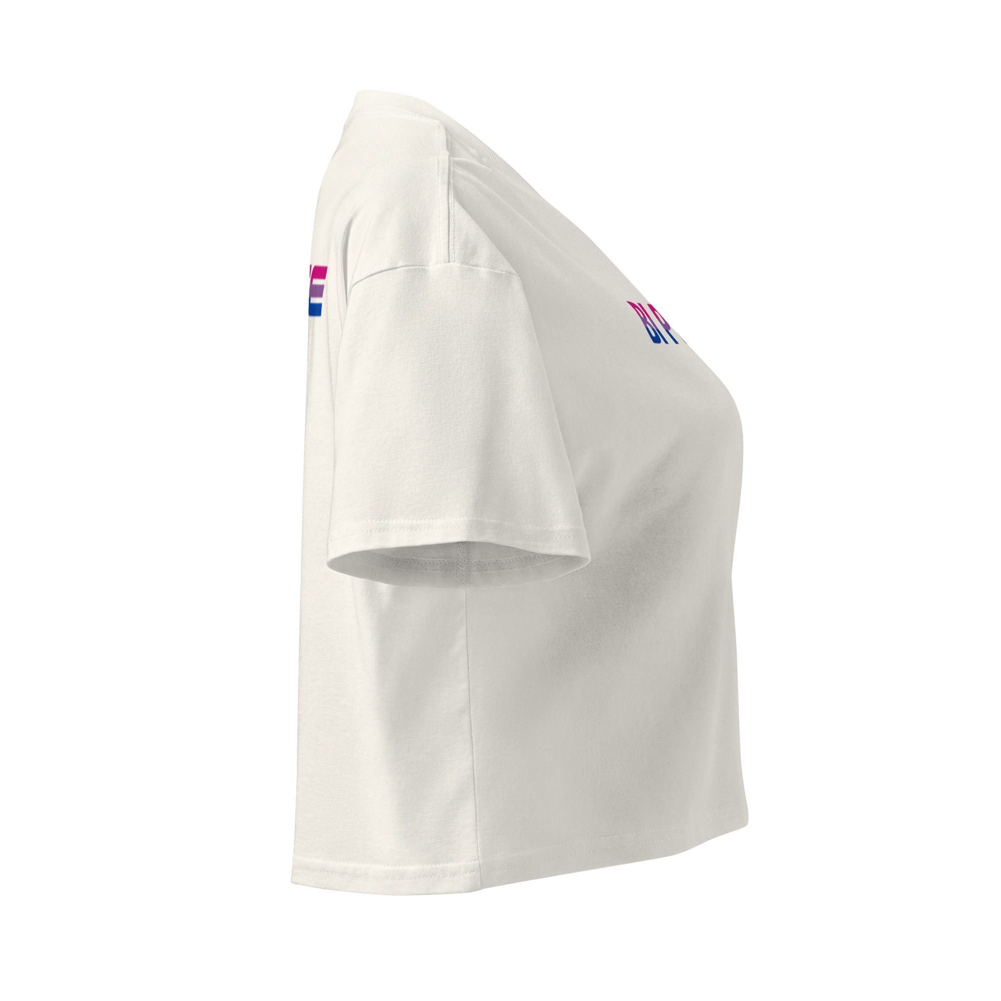 Unisex Organic Crop Top Protect the Dolls (Test) – Ecru