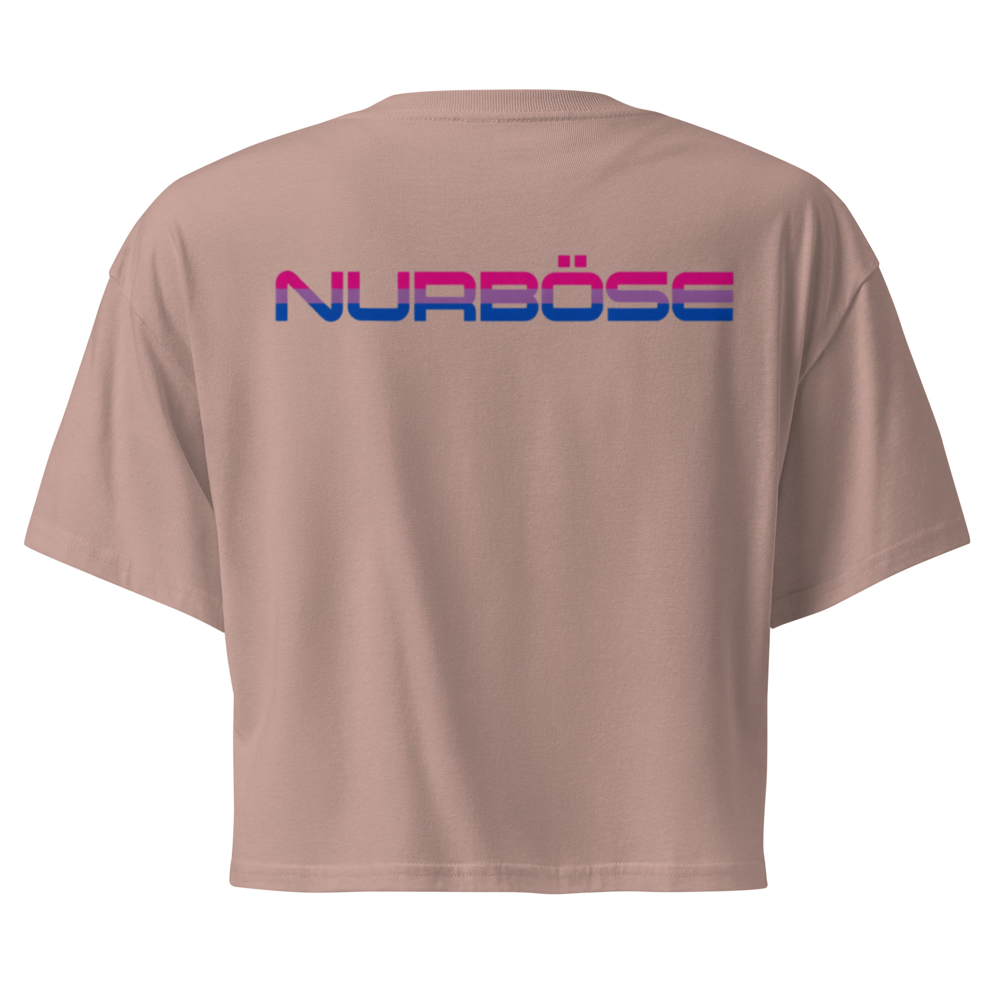 Unisex Organic Crop Top Protect the Dolls (Test) – Pink