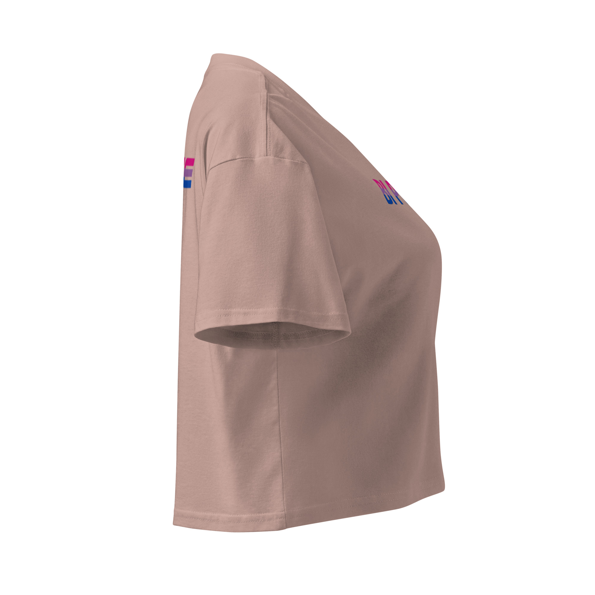 Unisex Organic Crop Top Protect the Dolls (Test) – Pink