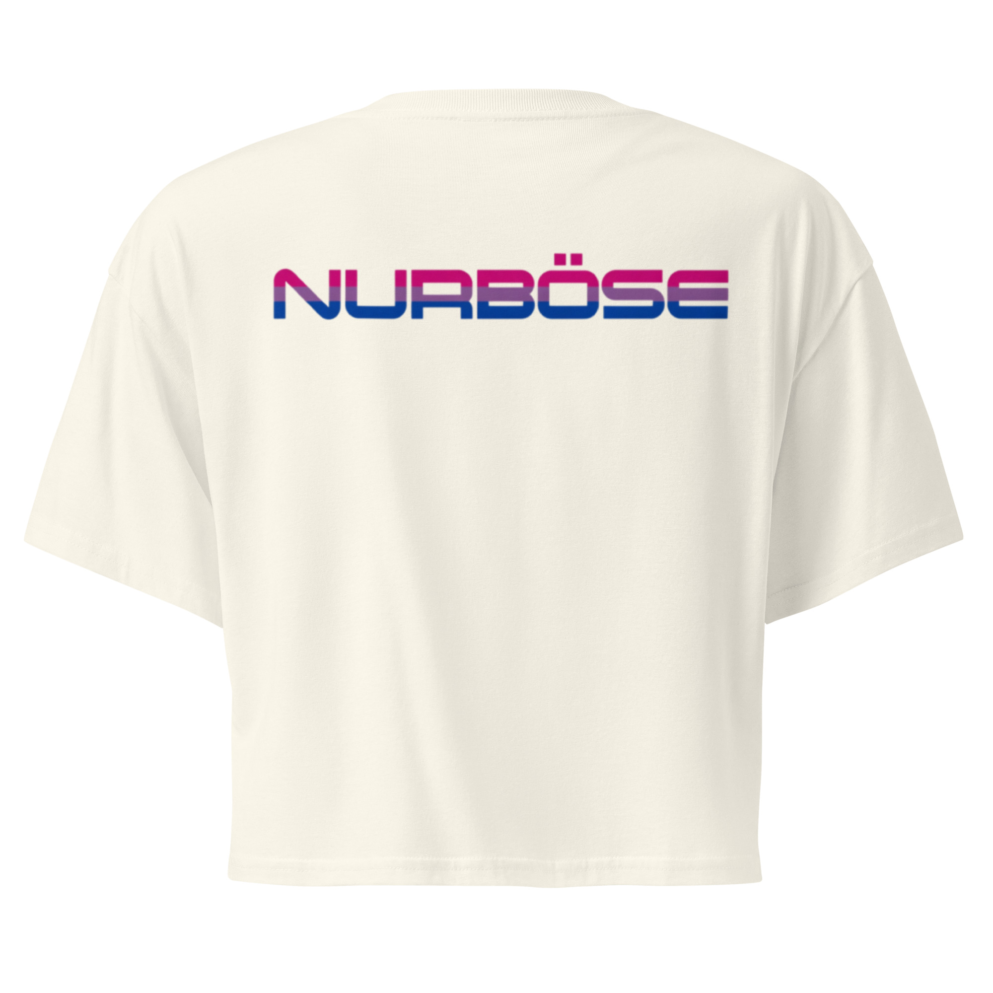 Unisex Organic Crop Top Protect the Dolls (Test) – Natural