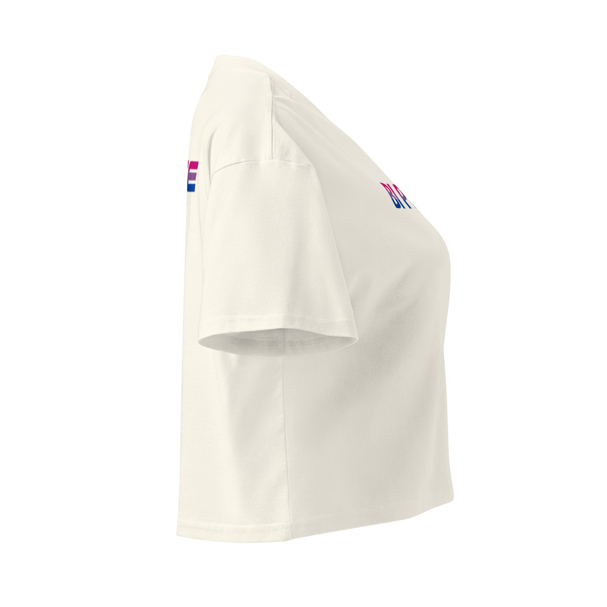 Unisex Organic Crop Top Protect the Dolls (Test) – Natural