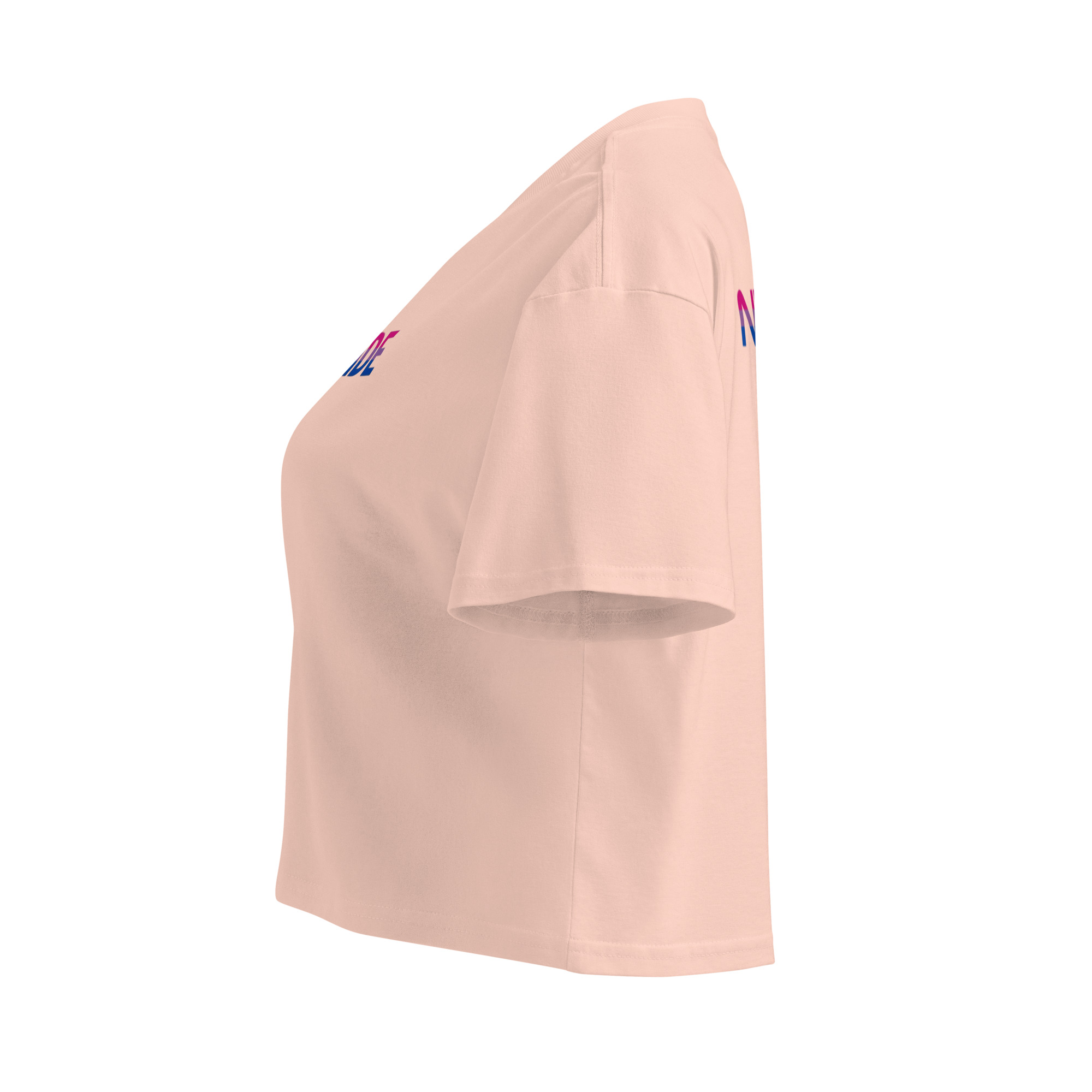 Unisex Organic Crop Top Protect the Dolls (Test) – Pink