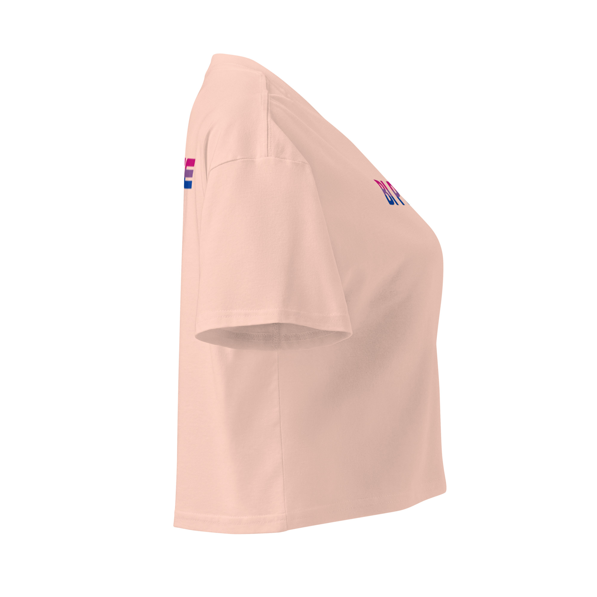 Unisex Organic Crop Top Protect the Dolls (Test) – Pink