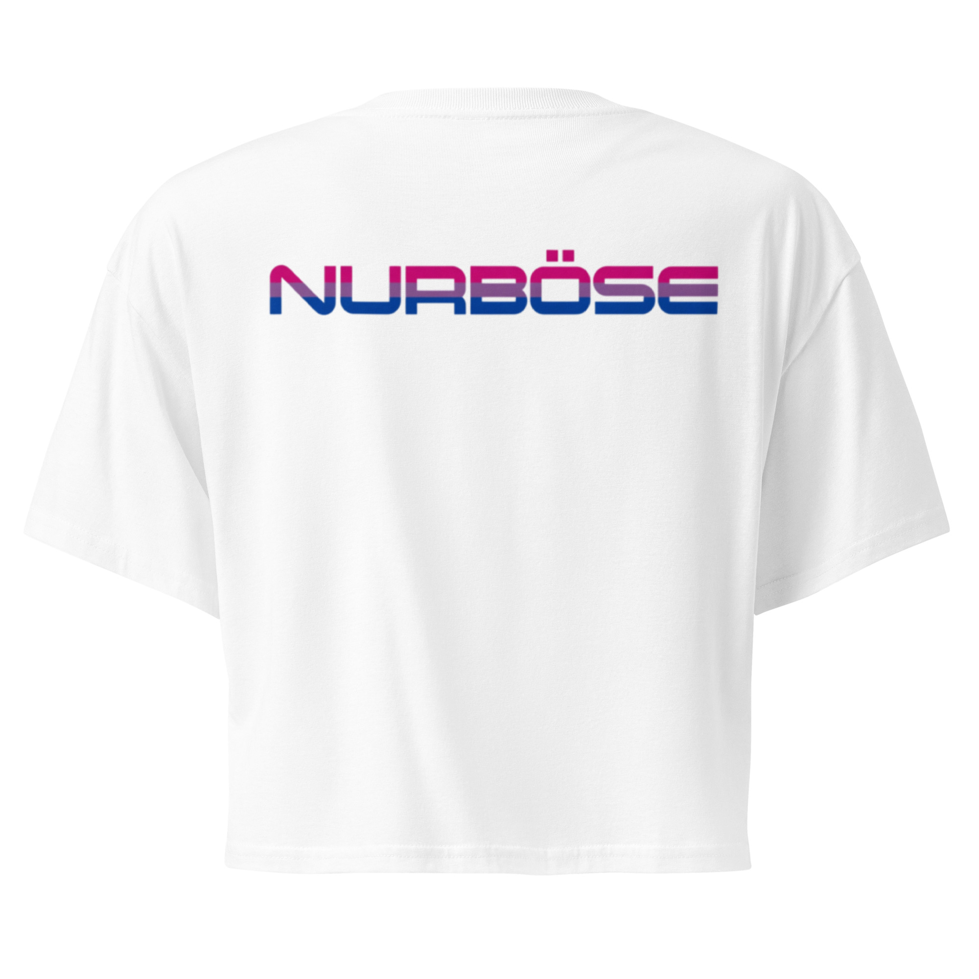 Unisex Organic Crop Top Protect the Dolls (Test) – Weiß