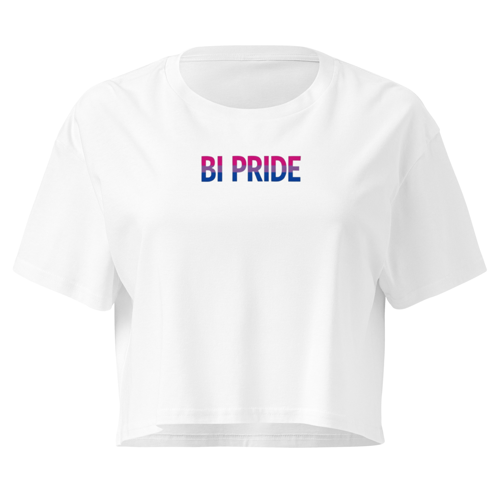 Unisex Organic Crop Top Protect the Dolls (Test) – Weiß