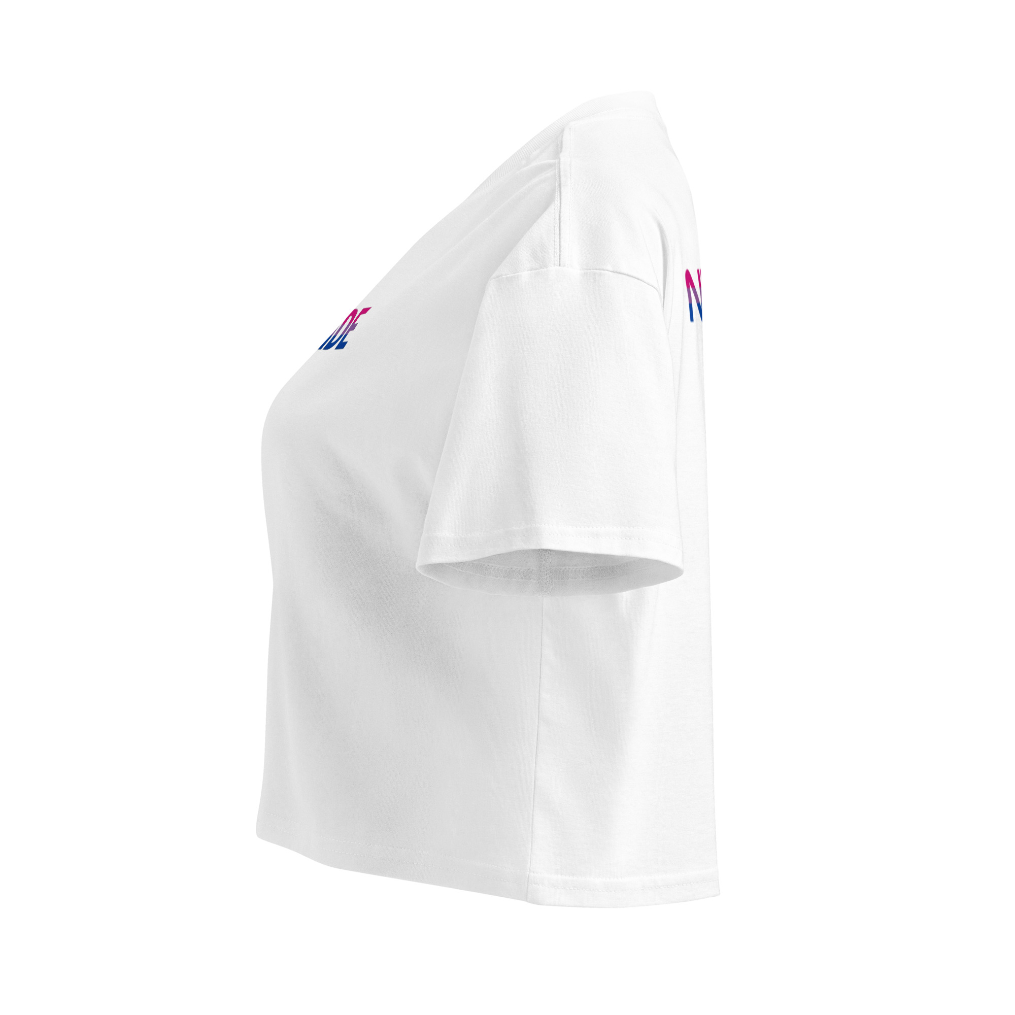 Unisex Organic Crop Top Protect the Dolls (Test) – Weiß