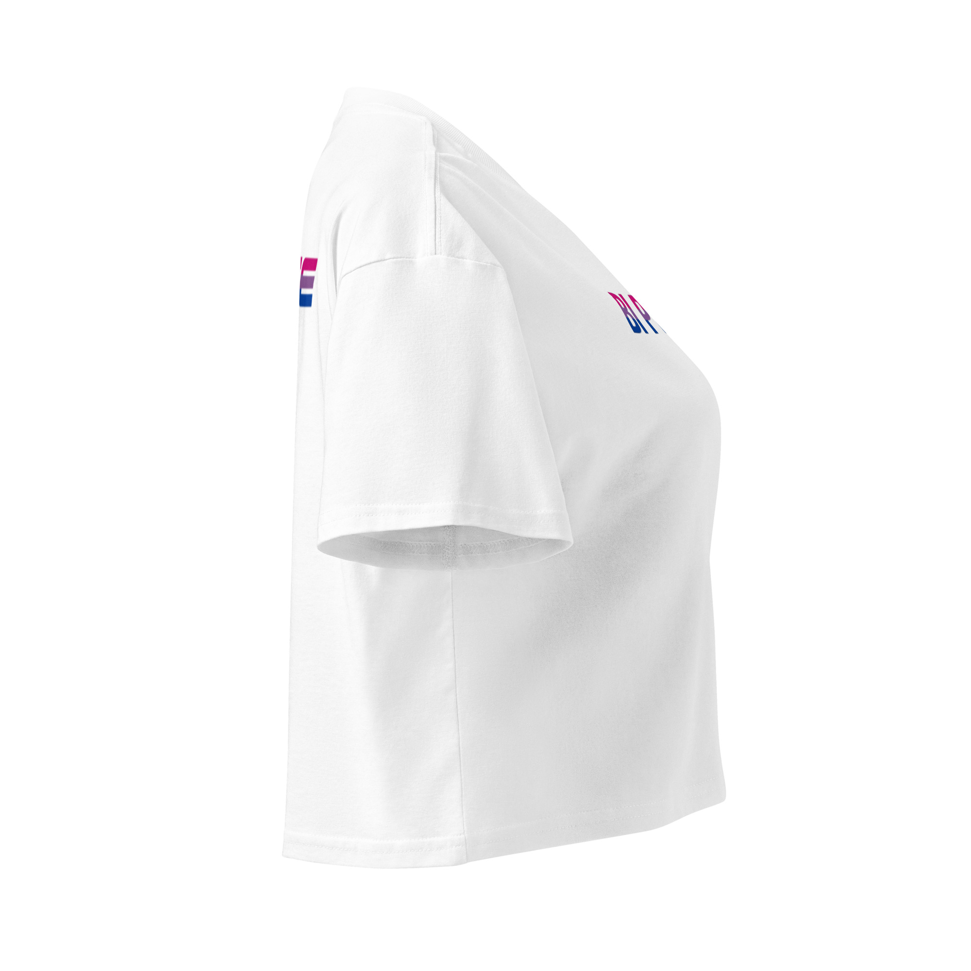 Unisex Organic Crop Top Protect the Dolls (Test) – Weiß