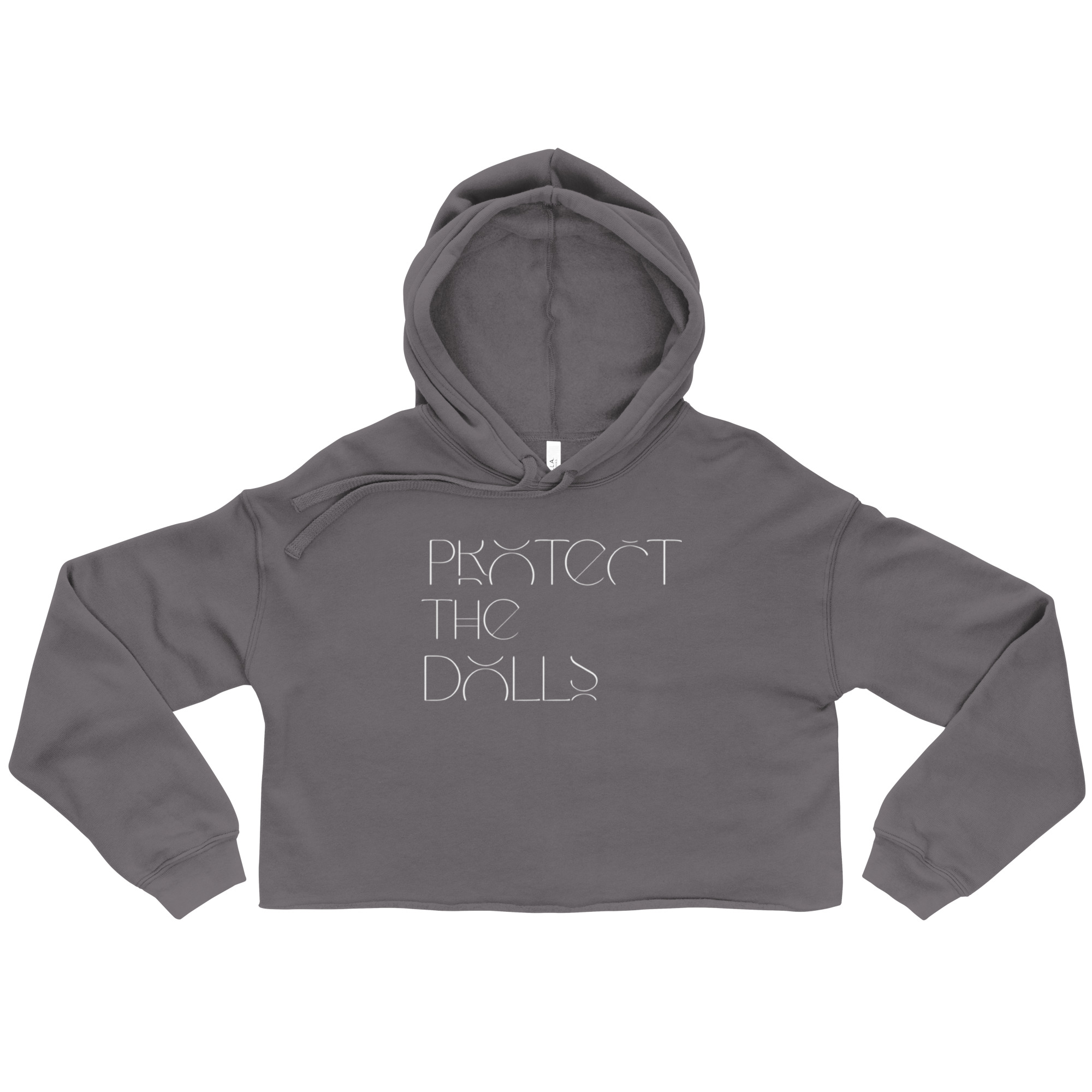 Unisex Organic Cropped Hoodie Protect the Dolls – Sturmblau